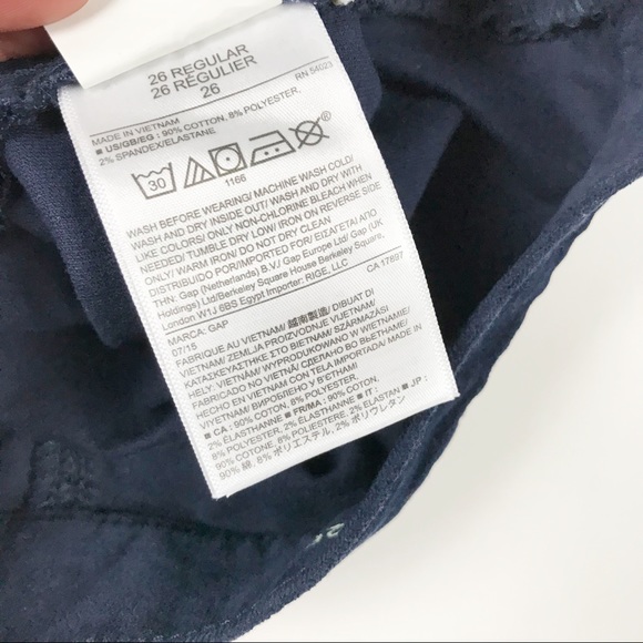 GAP | Burgundy & Navy Velvet Side Zip Legging | 26 - Picture 11 of 14